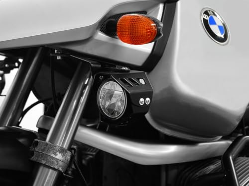 LED Zusatzscheinwerferset inkl. Halteset für Nebel (Paar) mit Gehäuse kompatibel mit BMW R 1150 GS