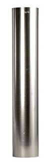 FAL - Tubo per stufa, 1,0 m, diametro 100 mm, alluminio a fuoco, colore: Argento
