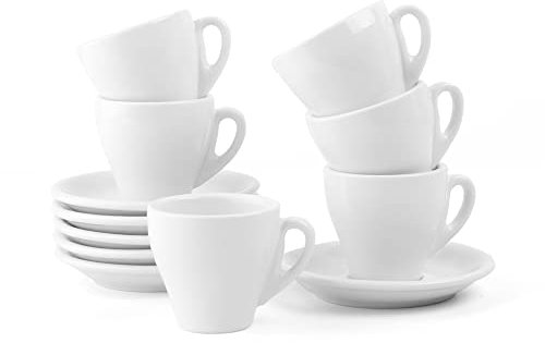 Lot de 12 tasses à expresso de forme italienne.