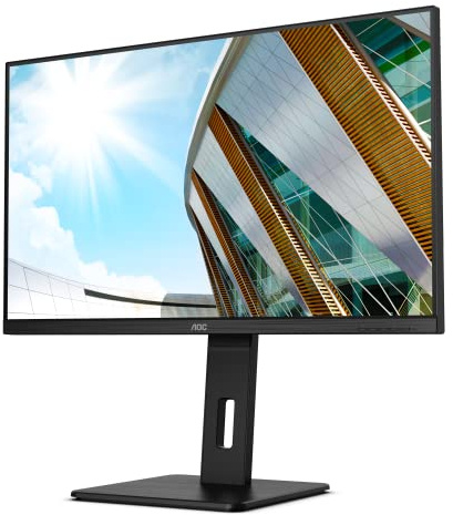 AOC U32P2 - 32 Zoll UHD Monitor, höhenverstellbar (3840x2160, 75 Hz, HDMI 2.0, DisplayPort, USB Hub) schwarz