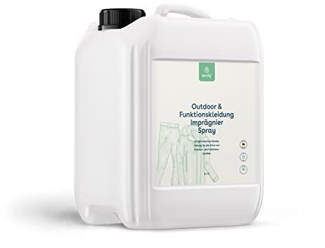 Eco:fy Textilimpregneringsspray impregnering, impregneringsmedel, väderskydd, PFC-fri tätning mot väta och smuts, Goretex Sympatex (5 liter)