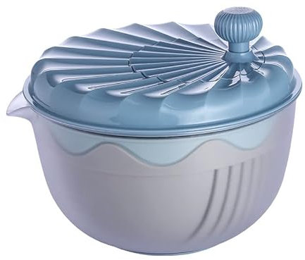 EUYIMOMO salatschleuder klein Gemüse-Dörrgerät, Haussalat-Shaker, Küchenhelfer-Abtropfkorb, manueller Dörrgerät for getrocknetes grünes Gemüse