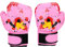 Kinder Grappling, PU Leder Baby Mädchen Jungen Kinder Boxhandschuhe Schlagtraining Kinder Kampfhandschuhe (Rosa)