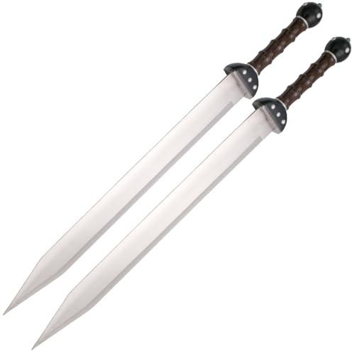 Gladius Schwerter Set - Schwert - Metall Antike Krieger Sammlerstück Videospiel Fan Artikel Filmschhwert Deko Outdoor Rollenspiele Cosplay Fasching Gaming