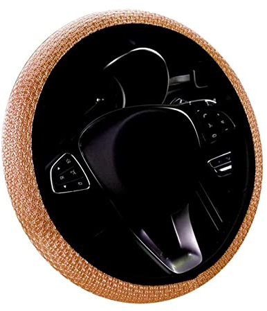DZSMACHENGSM Lenkradbezug Auto Auto-Lenkradabdeckung Atmungsaktiv Elastischer Stoff Verschleißfest rutschfest Zubehör Auto-Radabdeckung Lenkung Universell K6C3 Lenkradhüllen(Color:8)