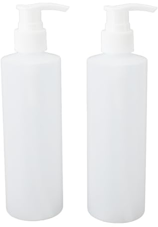 FILFEEL 2 Botellas de Repuesto para Calentador de Aceite de Masaje, Botellas de Bomba de champú Recargables para Calentador de Loción (250 Ml de Capacidad por Botella) Vacías