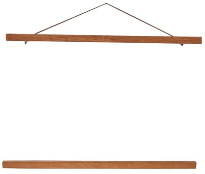 Posterrahmen, Posterrahmen, Posteraufhänger, Teakholz, magnetischer Posterrahmenaufhänger, magnetischer Sägemehl-Fotorahmen, Posteraufhänger (50 cm)