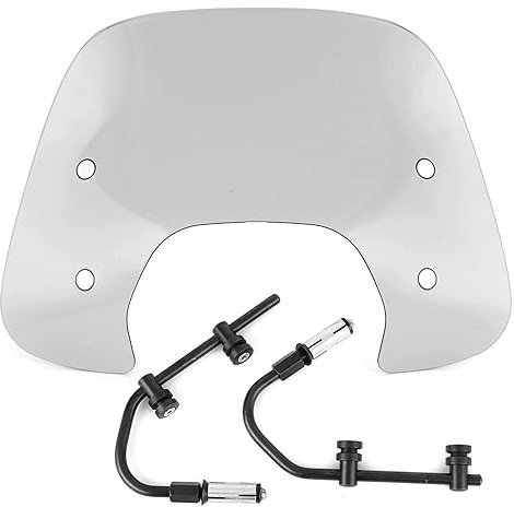 ZSQGHGH Windschild Spoiler Motorrad Windschutzscheibe Windabweiser Für Vespa Für Sprint 150 2016–2021 Spoiler Aufsatz(Clear)