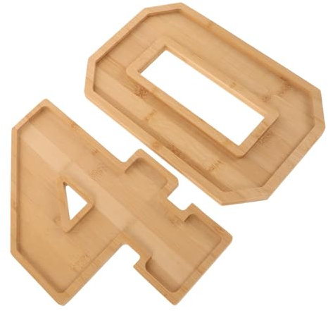 Cabilock Bandeja Decorativa Para Embutidos Con Números Tablas De Madera Para Quesos Bandeja Giratoria De Madera Para Servir