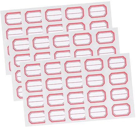 OFFSCH 12blätter Selbstklebende Etiketten Blanko-aufkleber Für Büro Schule Und Zuhause Wiederablösbare Preis Und Namensetiketten Zum Organisieren Und Beschriften