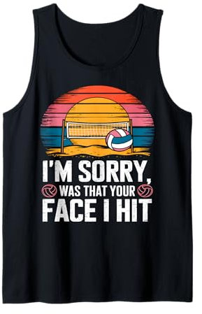 Im Sorry Was That Your Face Beachvolleyball Tank Top