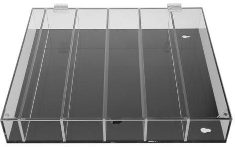 VINTORKY Acryl Display Vitrine Für Modellautos Mehrschichtiger Organizer Mit Schwarzer Basis Transparenter Staubschutz Stabiler Spielzeug Auto Aufbewahrungsbox Für Junge Mädchen Und Sammler