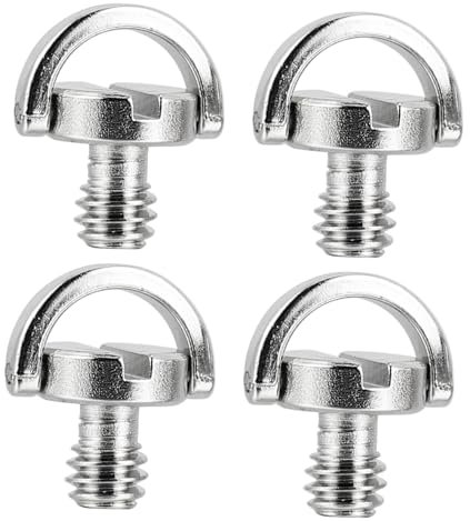 NUOBESTY Kit De Vis De 1/4 Pouce pour Plaque De Fixation Rapide Et Support De Trépied