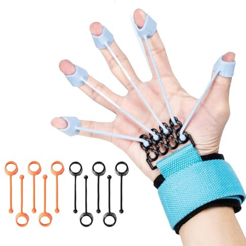 CGACCSD Entrenador de fuerza de agarre | tensor de dedos – Entrenador de mano Gripper Stretch Rehabilitación Fitness Assist, 40 kg + 60 kg + 75 kg