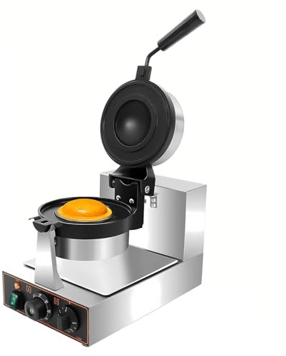 Lissontine Pressa Hamburger Elettrica E UFO Macchina per Hamburger, Piastra Riscaldante Doppio Lato, Temperatura 50-300°c, Uso Commerciale E Domestico Single