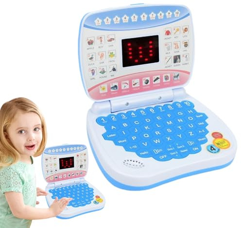 Pädagogisches Lerncomputer für – Computerspielzeug für die frühe Entwicklung, interaktives Musikgerät, unterhaltsame Lernhilfe mit mehreren Modi | Preschool Prete