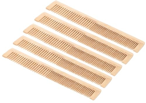 Asixxsix Peine de bambú, Cepillo de Pelo de bambú Portátil Disponible para Desenredar para el Hogar