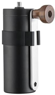 Genérico Molinillo de café manual, molinillo muelas acero inoxidable, portátil y fácil limpiar(Black)