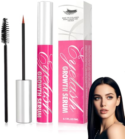 Sérum pour Cils 5ml,Serum Cils Croissance,Sérum Pour Cils Sans Hormones,Cils et Sourcils plus Longs et plus Fournis