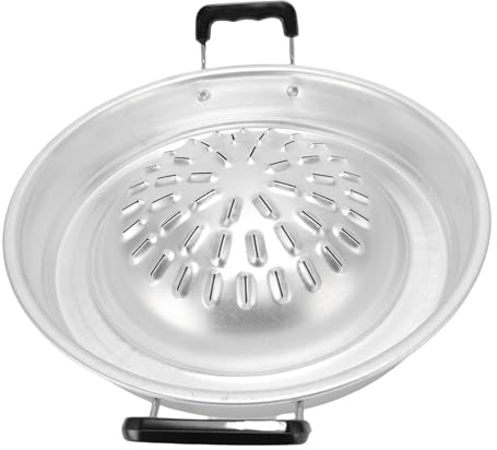 Aramox Thai BBQ Grill Pan, Aluminum Hot Pot and Grill Combo with Super Thick Structure for Even Heat Distribution Dual Function Cookware (30cm/11.81in Original Color)