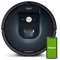 iRobot Roomba 981 Saugroboter mit 3-stufigem Reinigungssystem, Raumkartierung, Teppich-Turbomodus, zwei Multibodenbürsten, WLAN Staubsauger Roboter für Hartböden, Teppiche und Tierhaare, App-Steuerung