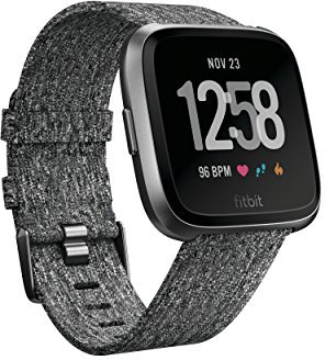 Fitbit Versa Special Edition Health & Fitness Smartwatch with Heart Rate, Music & Swim Tracking, Charcoal