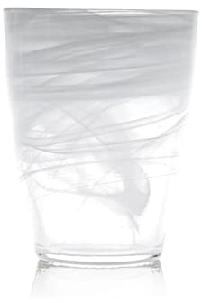 H&H 7627235 Bicchiere Alabastro, Vetro, Bianco, 35 Cl