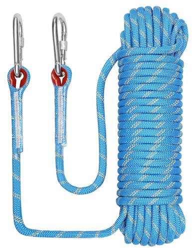 NorthPada Marine Schwimmendes Seil zum Bootfahren, Angeln, Rafting, Camping, Wandern, Jagd, Anker, Festmacher, Docklinien, Kajak, Kanu, Rettung reflektierender 10 mm x 10 Meter Blau