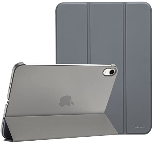 ProCase fodral för iPad A16 11 generation 2025 11 tum/iPad 10. Generation 2022 10,9 tum fodral lätt tunt hårt skyddsfodral smart fodral bil väckning/sömn – grå