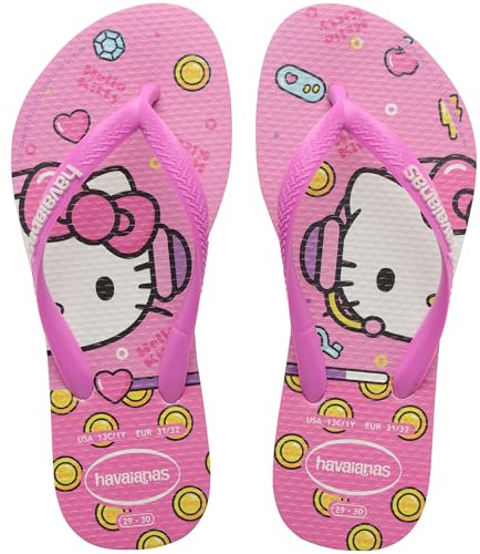 Havaianas - Slim Hello Kitty, Infradito Comode, Resistenti E Leggere, Stampa Hello Kitty, Suola Antiscivolo, Ragazze