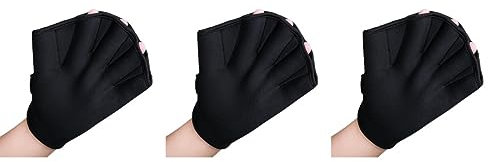 BESPORTBLE 3 Paar 2 Mm Neopren-schwimmhandschuhe Mit Schwimmhäuten Für Erwachsene Jungen Und Mädchen Wassertrainingshandschuhe Für Schwimmwiderstandstraining