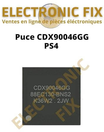 ELECTRONICFIX Puce CXD90046GG IC de remplacement CXD90046GG Compatible avec PlayStation 4