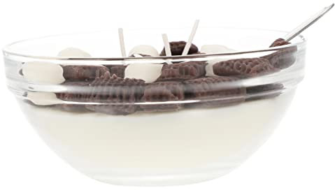 minkissy Scented Candle in Cereal Bowl Shape Paraffin Wax Imitation Food Model for Desktop Decoration Candles Aromatherapy Function for Home Office