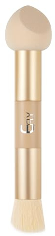 Dual-Ended Hair Makeup Brush, Precision Hairline Powder With Sponge Tip - Seamless Blending - Root Touch Up Hair Contour Brush