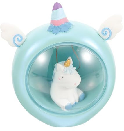 EXCEART Lampada Unicorno in Resina Luce Da Per Camera Da Letto Decorazione Per Cameretta Dei Ragazzo Ragazza Ragazza Regalo Luce Unicorno