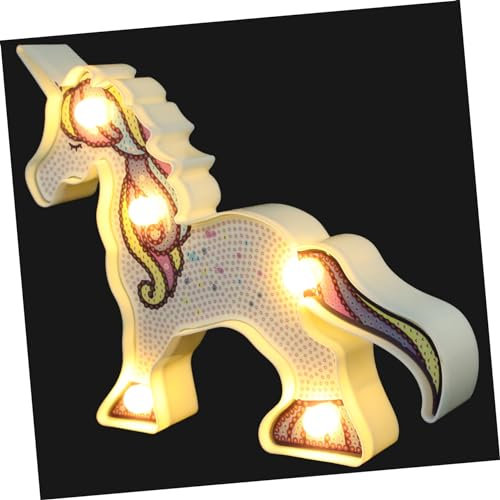 UKCOCO Lampada Da Tavolo Forma Di Unicorno Lampada Led Decorativa Luce Notturna Per Camera Da Letto Design Unica Per Ragazzo Ragazza e Adolescenti