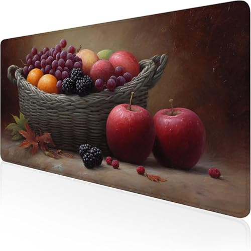 Tappetino per Mouse da Gioco 1200x600x3mm Tappeto Mouse Viola,Impermeabile Tappetino da Scrivania mela,Mouse Pad per Migliora la Velocità e la Precisione Accessori Scrivania per Ufficio,Regali D1-98