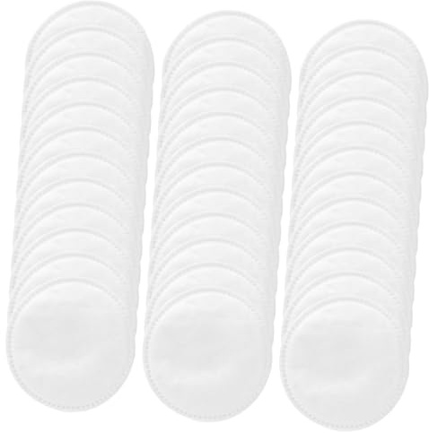 Homoyoyo Disques Démaquillants Lingettes Nettoyantes 100 Pièces Rond Épais Coton Non Tissé Blanc Usage Quotidien Visage Femmes Nettoyage Pores