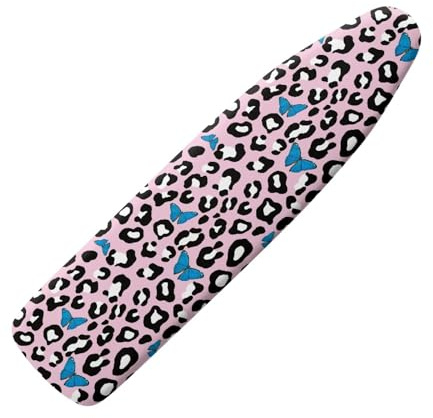 Copriasse Da Stiro Universale 120X40 Mucca Farfalla Morbida Custodia Con Elastico, Resistente Al Calore, Rivestimento Impermeabile Anti-Bruciatura Con Bordo Elastico