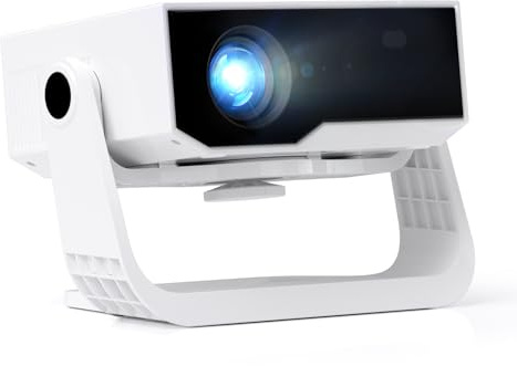 2026 Smart Projector Android 14 Built-in-Apps, 4K Supported & Native 1080P Mini Projector for Bedroom Home, Wifi 6 Bluetooth 5.2 and 20000 Lumens Portable Movie Projector Auto Keystone, iOS/Switch/PS5