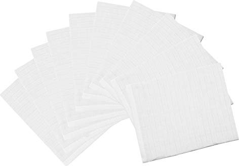ZOLLNER 10er Set Waschlappen für Babys - in 17x22 cm aus Baumwolle - hautfreundliche Waschhandschuhe - besonders weich und hautsympathisch - waschbar bis 95°C - in weiß