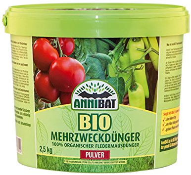 Guano, engrais en poudre, engrais de chauve-souris bio 2,5 kg