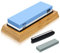 SHAN ZU Pietra per Affilare 2-in-1 Affilacoltelli Cote 3000/8000 Grana Combinazione Affilacoltelli Professionale - con Stand Silicone Antiscivolo