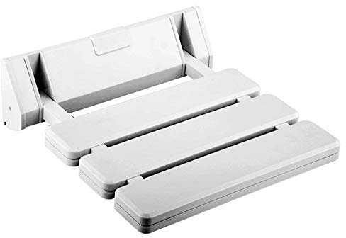 Asiento de Ducha Plegable para Baño Silla de Ducha Abatible (Blanco)
