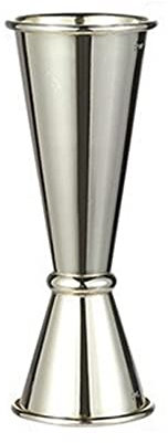 GLJYG Doppel-Cocktail-Jigger aus Edelstahl im japanischen Stil Bar-Jigger-Getränke mit Messungen im Inneren Jigger-Likör-Messwerkzeuge,Gold 30/45ml