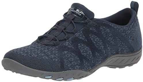 Skechers Women's Breathe Easy - Infi Knity, Navy, 7.5 M