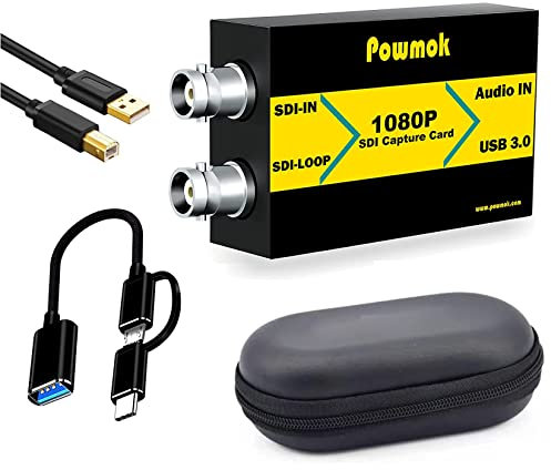 Tarjeta de captura de video SDI, grabadora de video HD SDI a USB 3.0 1080P captura NGame, grabación de paso SDI y transmisión en vivo