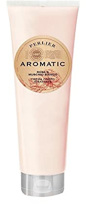 Perlier Aromatic Crema Idratante Corpo Rosa Rossa di Damasco e Muschio Bianco, 250 ml