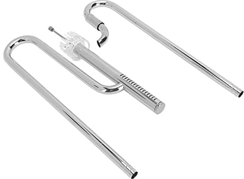 Stainless Steel Lily Pipe Skimmer 16mm Rust Resistant Aquarium Inflow and Outflow Set for Planted Fish Tank Filter System Accessories