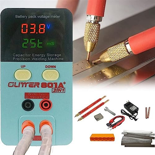 Saldatore a punti for batterie ricaricabili Batterie Saldatore a punti Saldatura e brasatura Saldatore a punti manuale 801A+ Saldatore ad accumulo di energia con condensatore